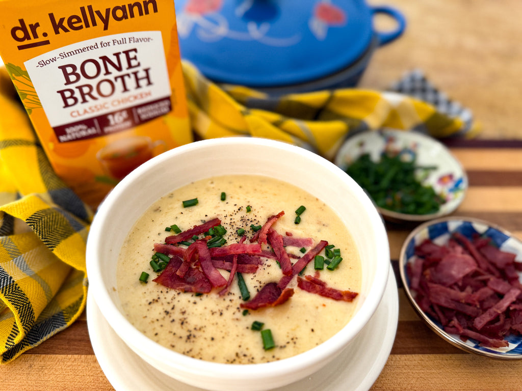 Sheet-Pan Loaded Baked Potato Soup