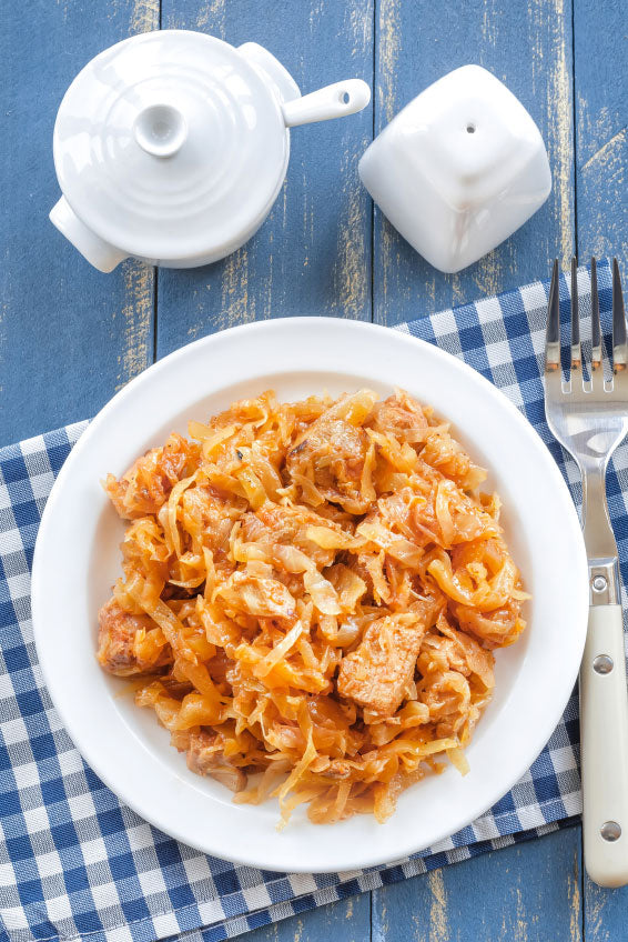 Carne de cerdo y chucrut de olla de cocción lenta &ndash; Dr. Kellyann