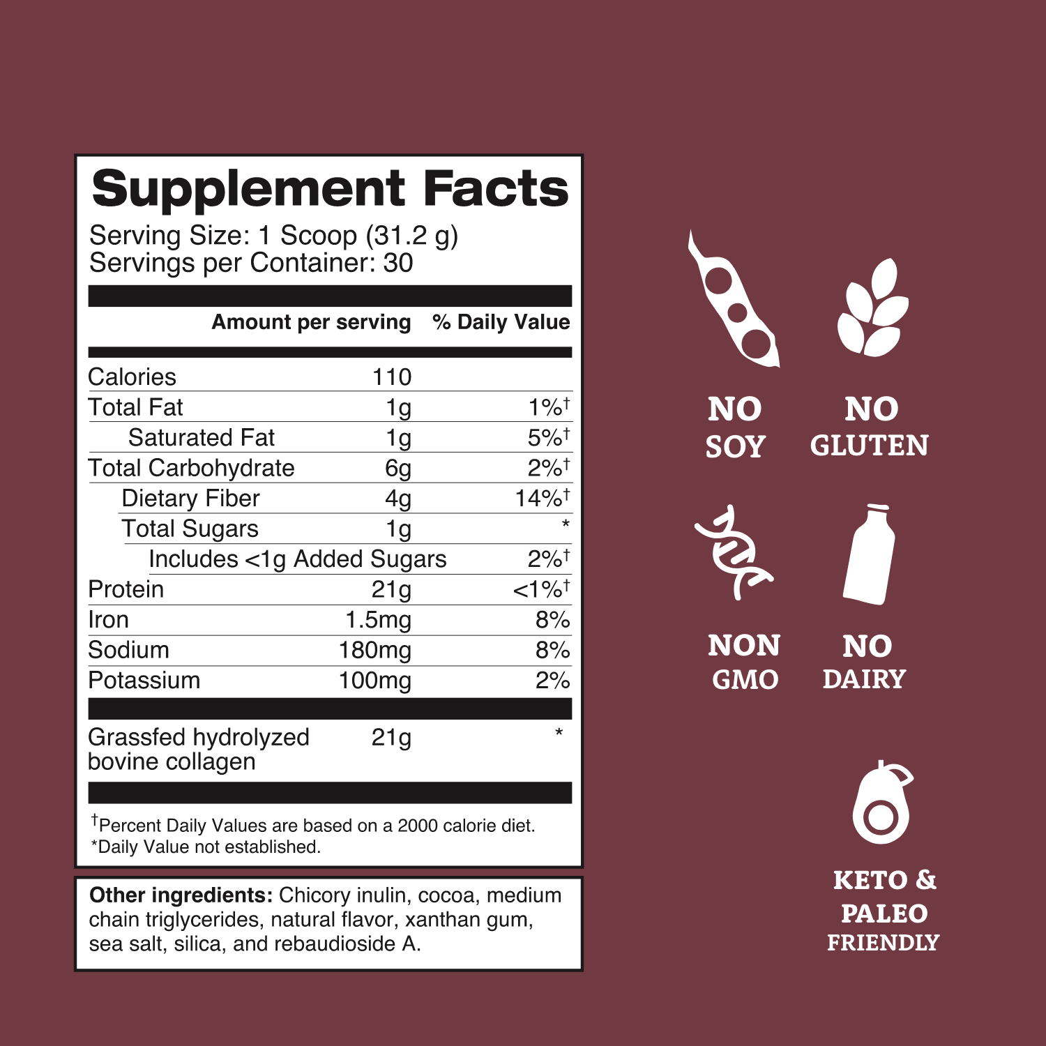 Chocolate Bone Broth Protein Powder