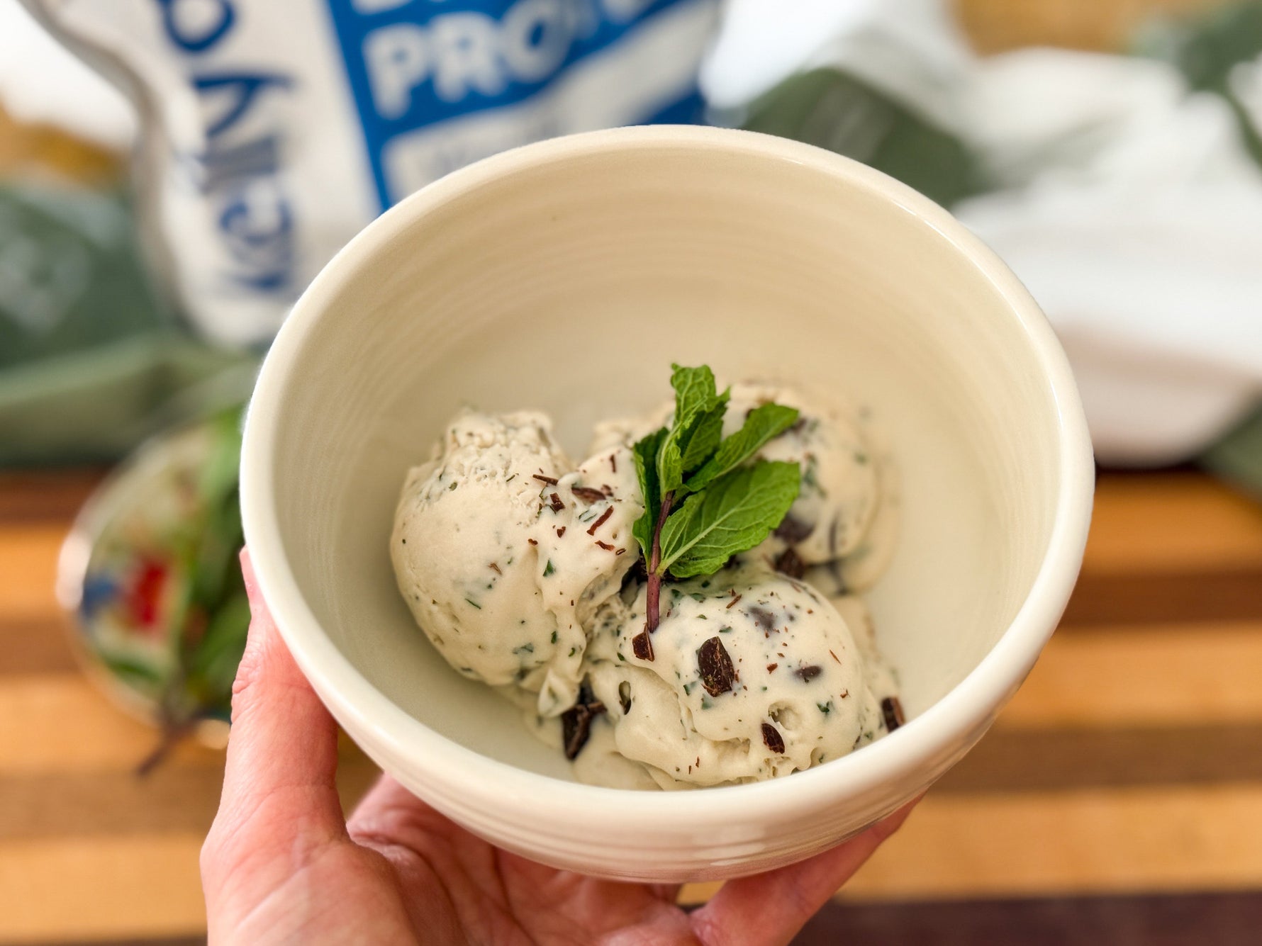 Mint Chocolate Chip Ice Cream