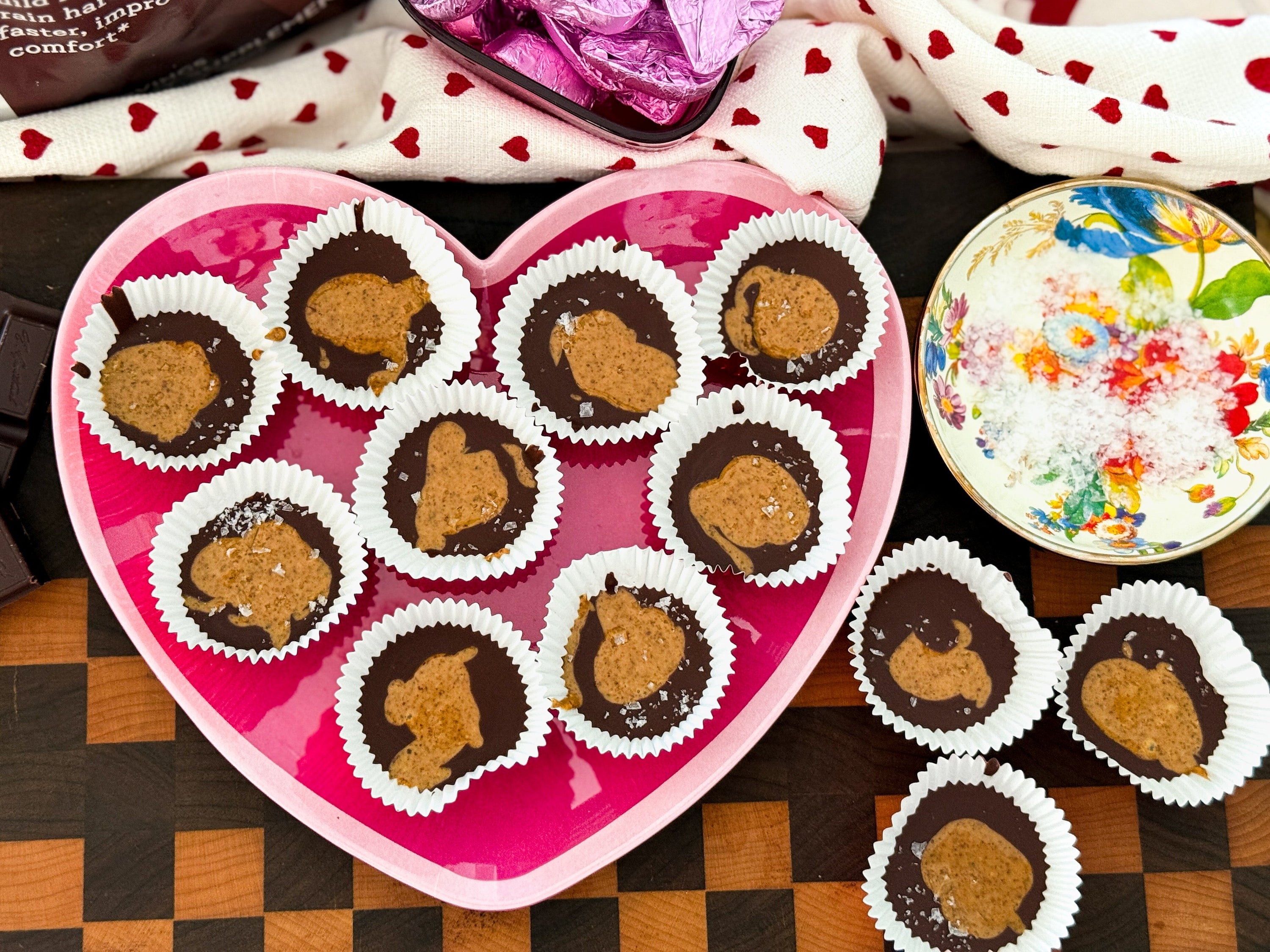 Dark Chocolate Almond Butter Cups