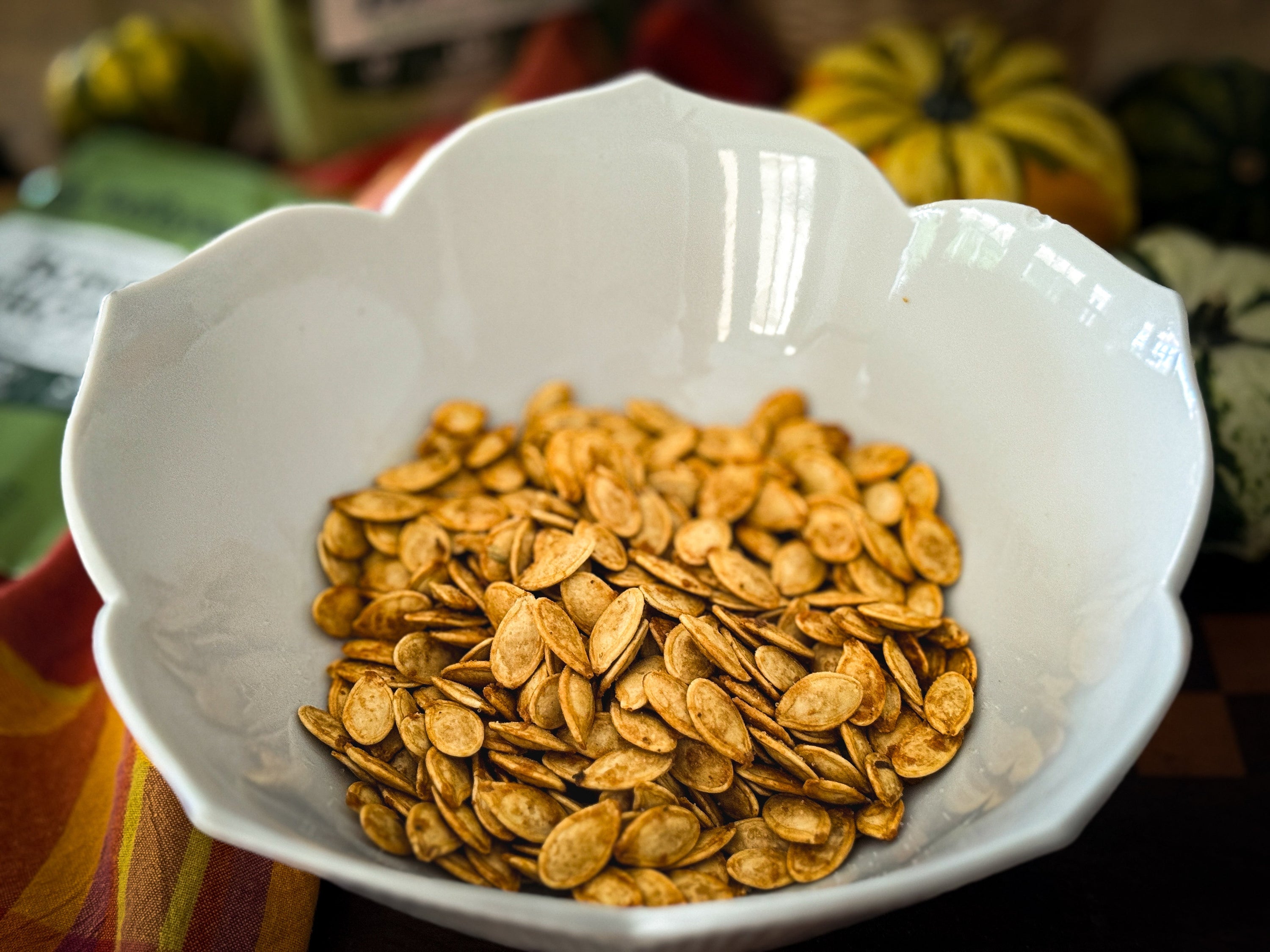 Roasted Rosemary Pumpkin Seeds