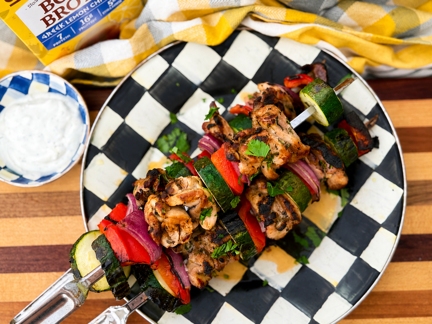 Greek Lemon Chicken Kabobs