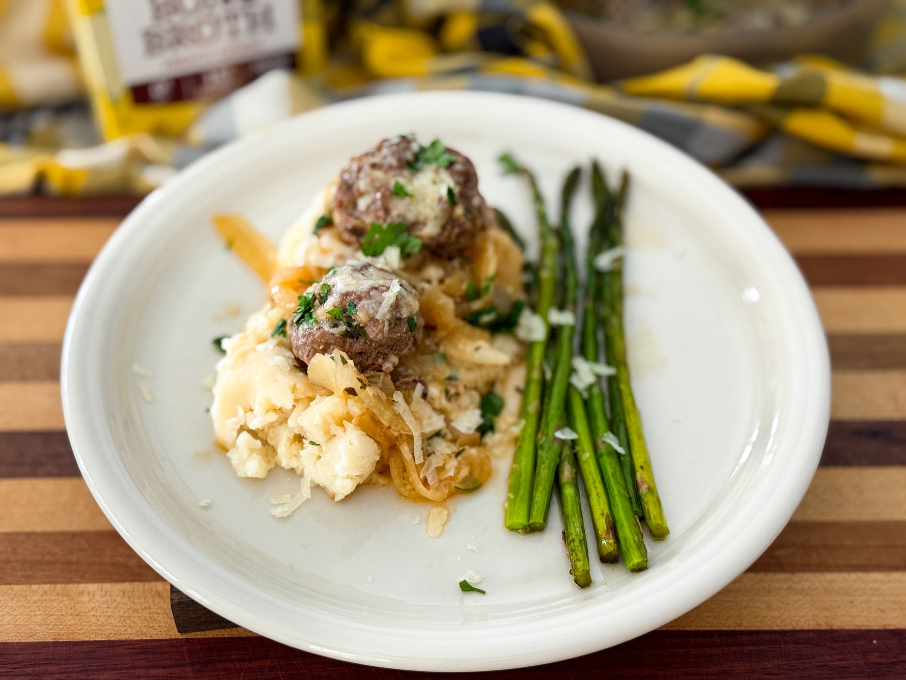 French Onion Meatballs