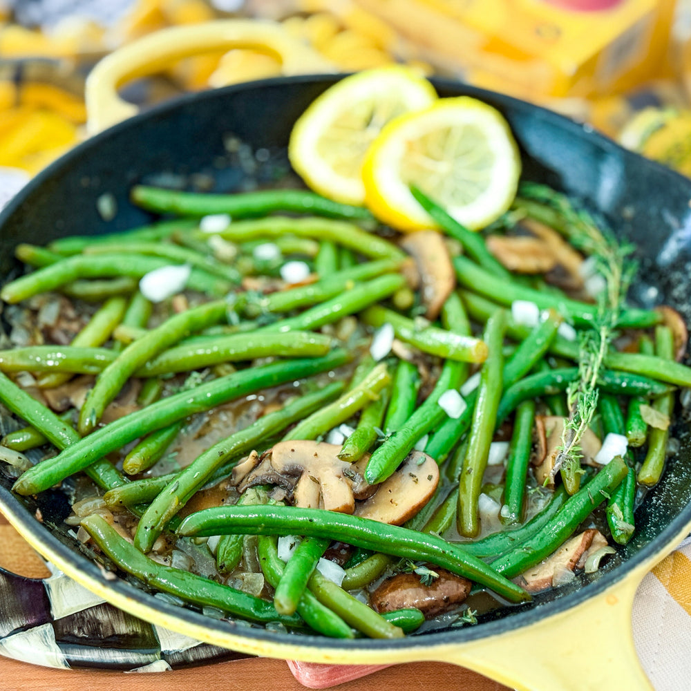 Zesty Greek Lemon Green Beans