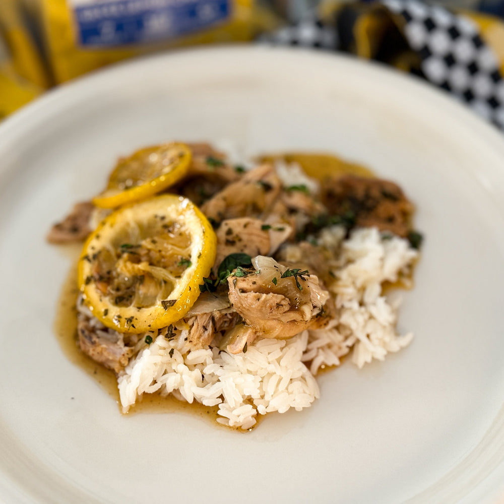 Smothered Greek Lemon Chicken with Collagen-Rich Bone Broth