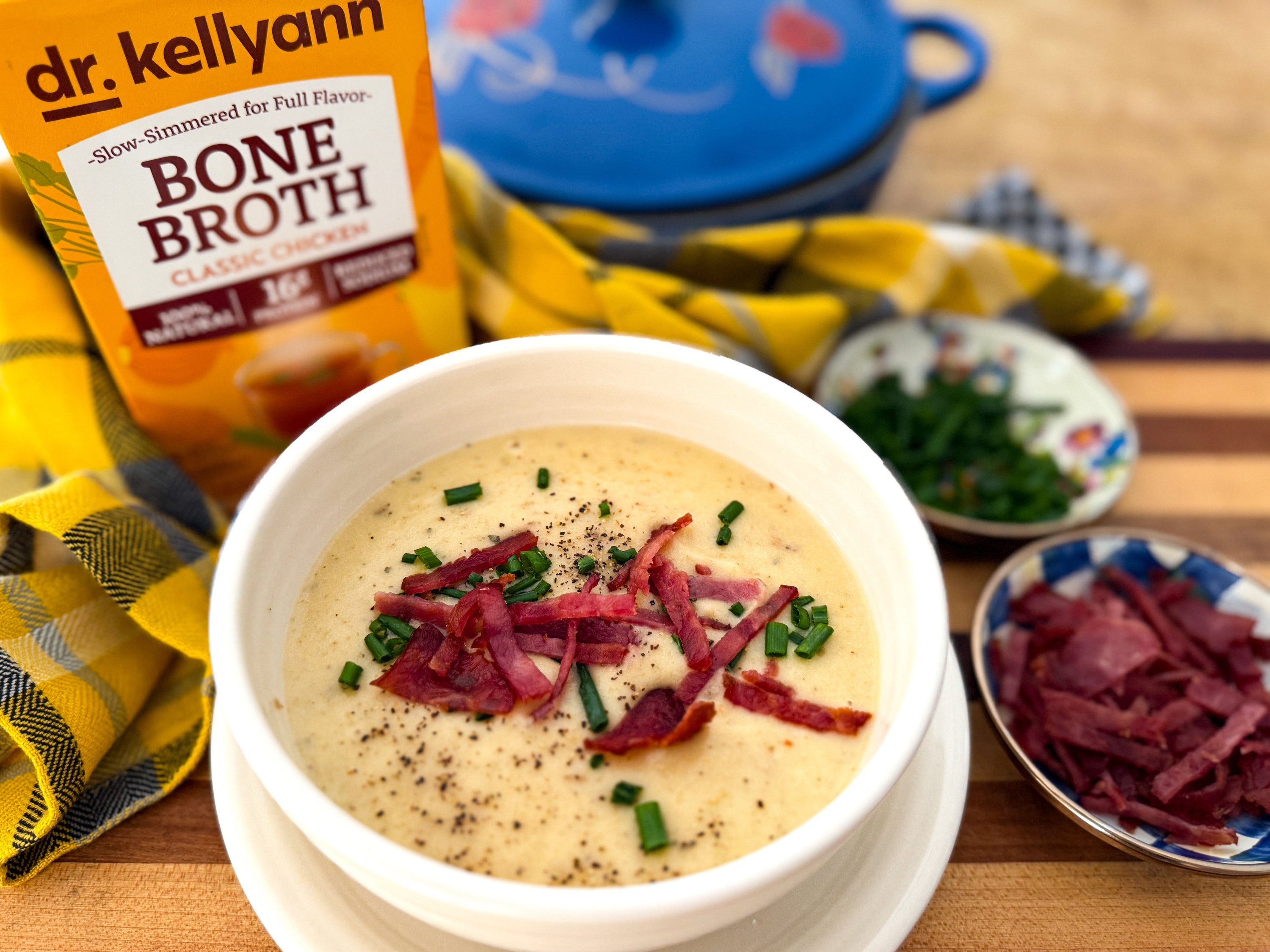 Sheet-Pan Loaded Baked Potato Soup