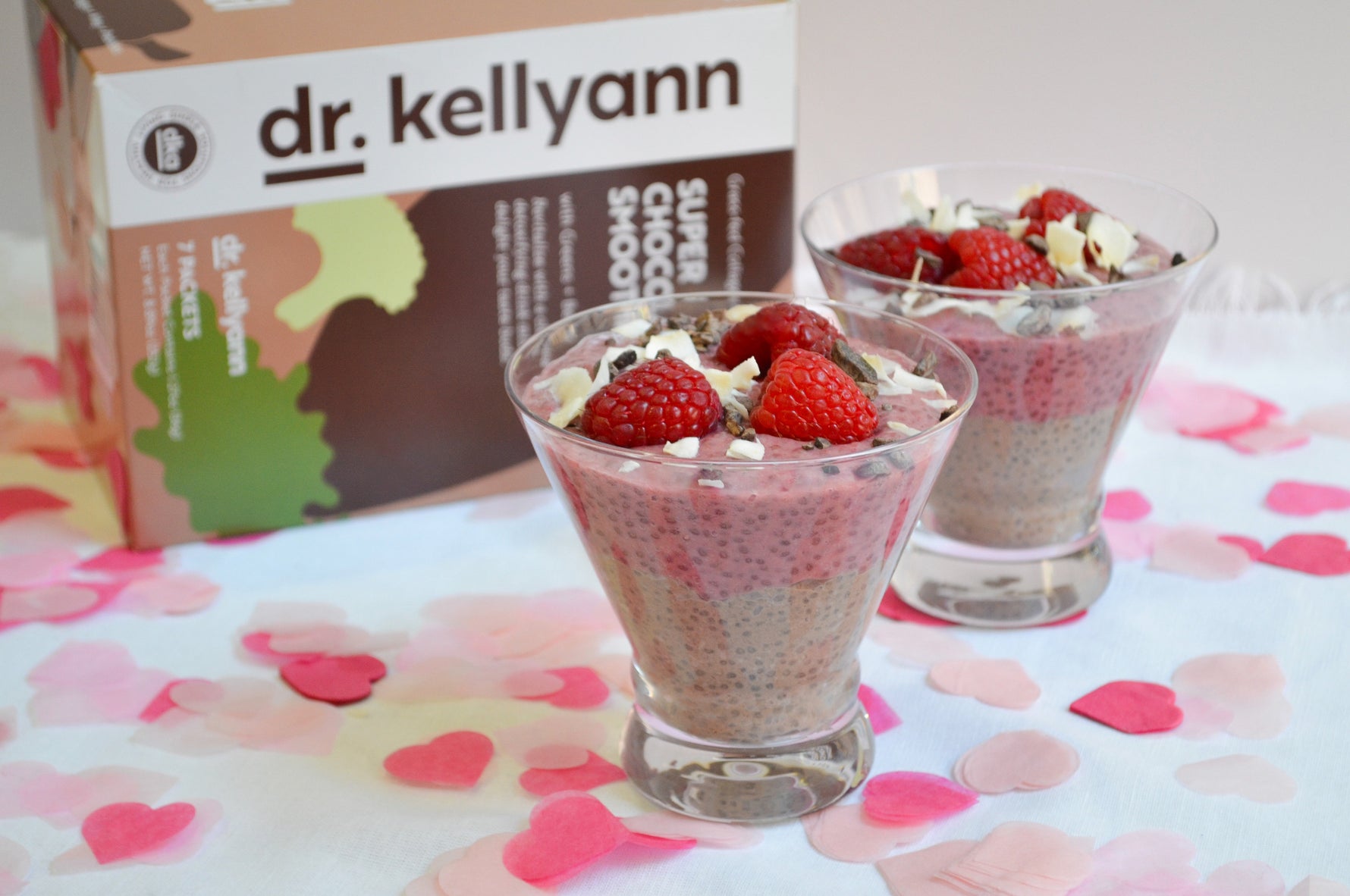 Valentine Chia Pudding Parfaits