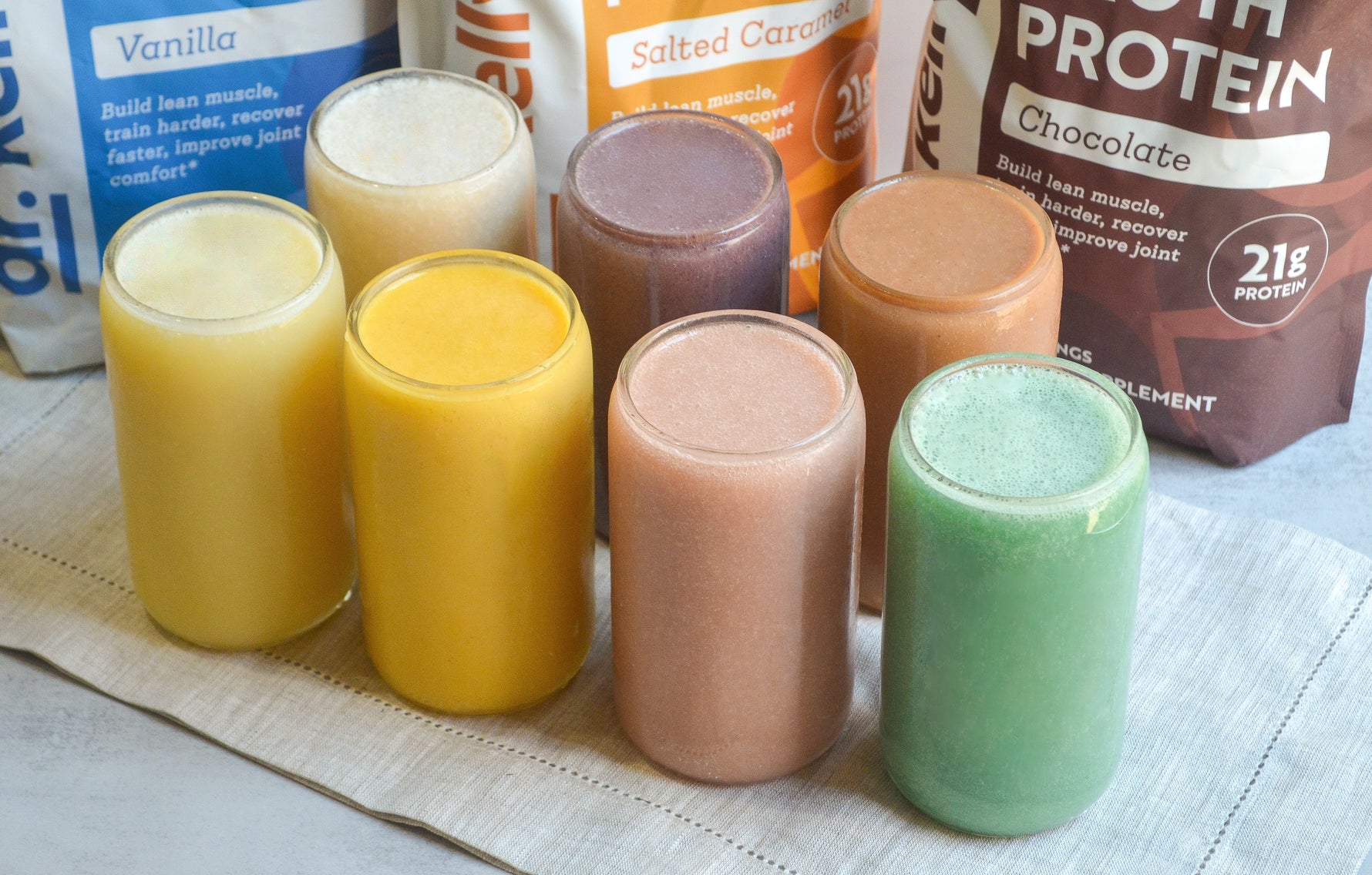 7 Slimming Smoothies Using Bone Broth Protein