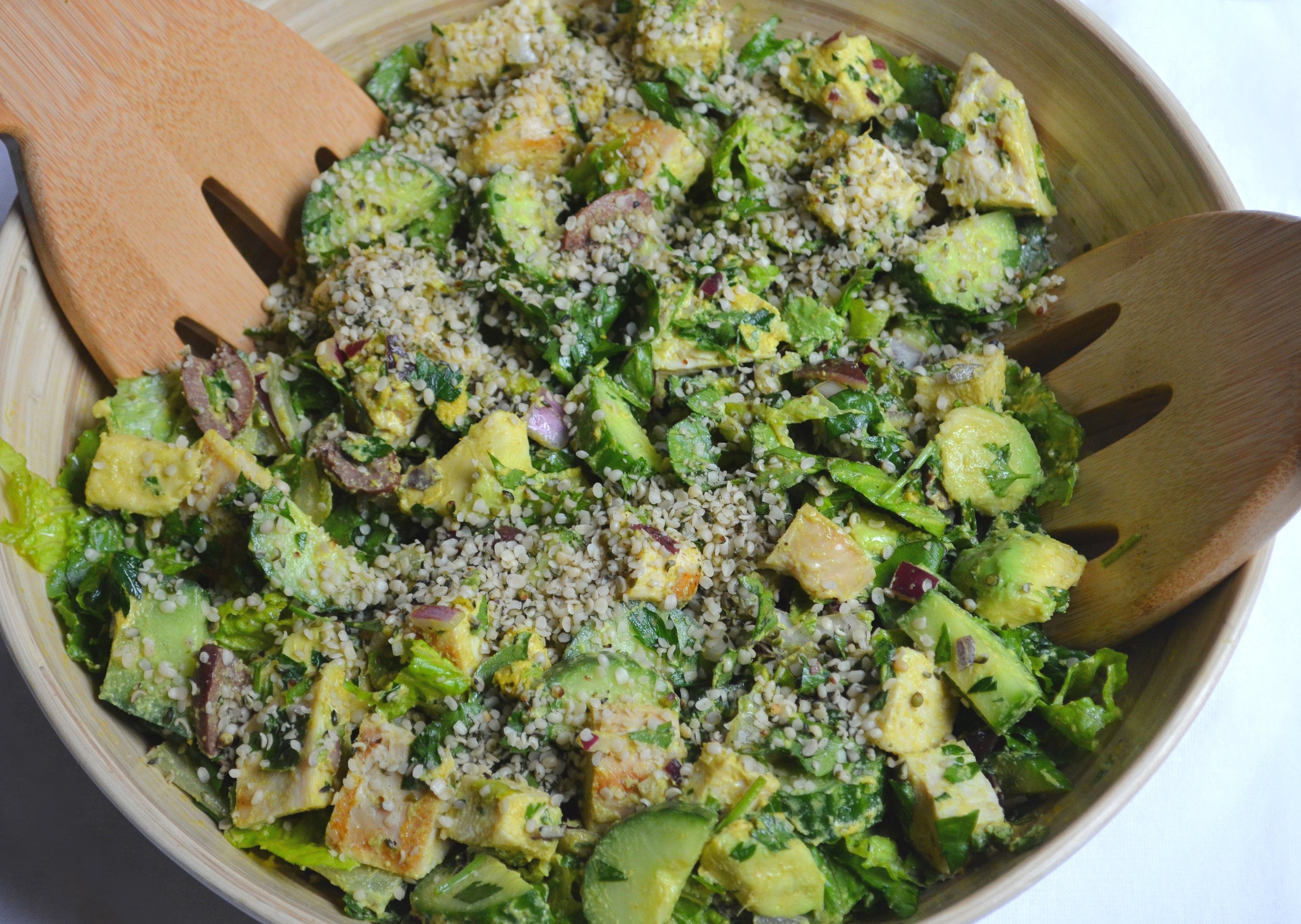 Lemon Chicken Mediterranean Salad