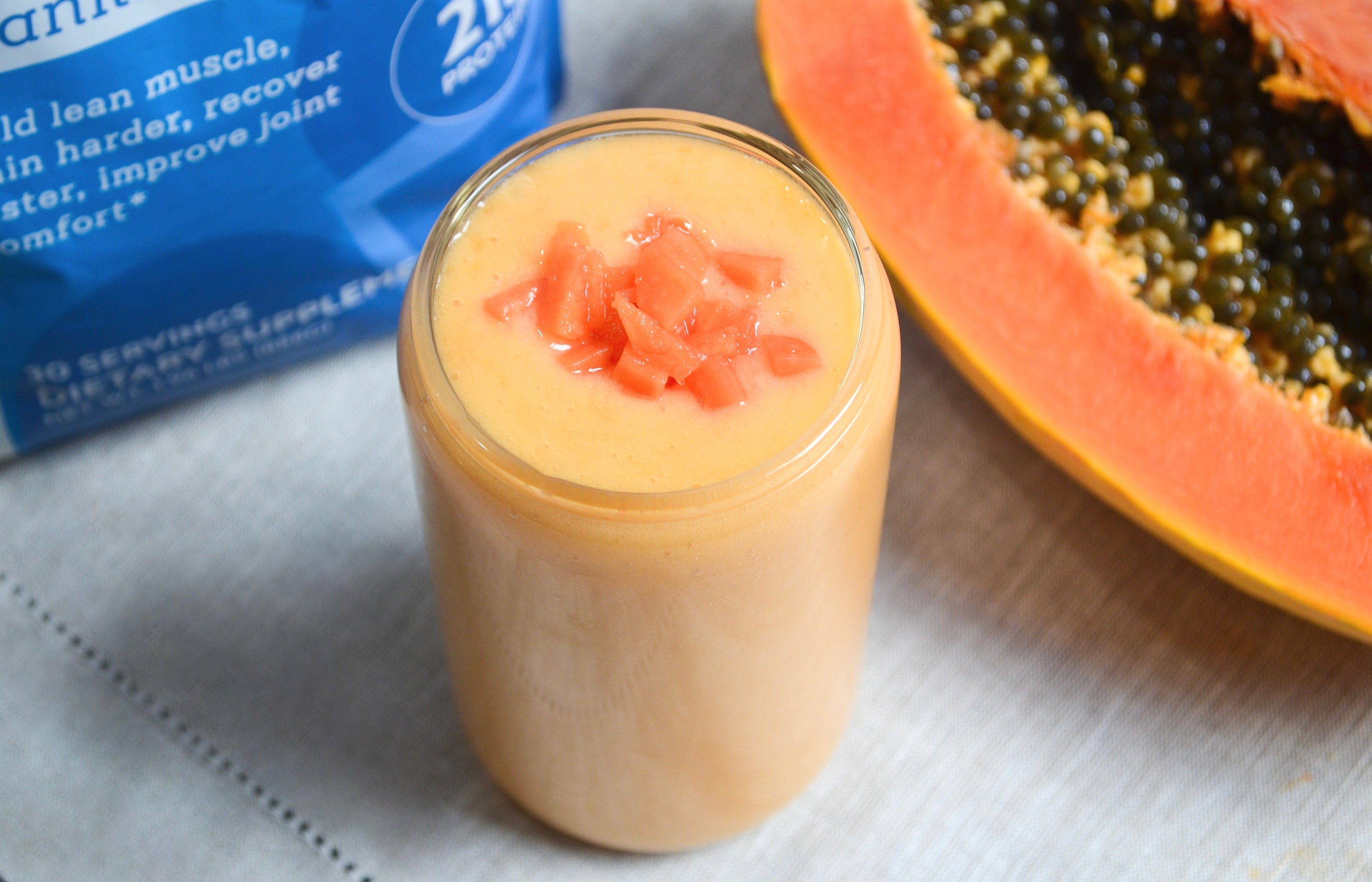 Mango & Papaya Protein Smoothie