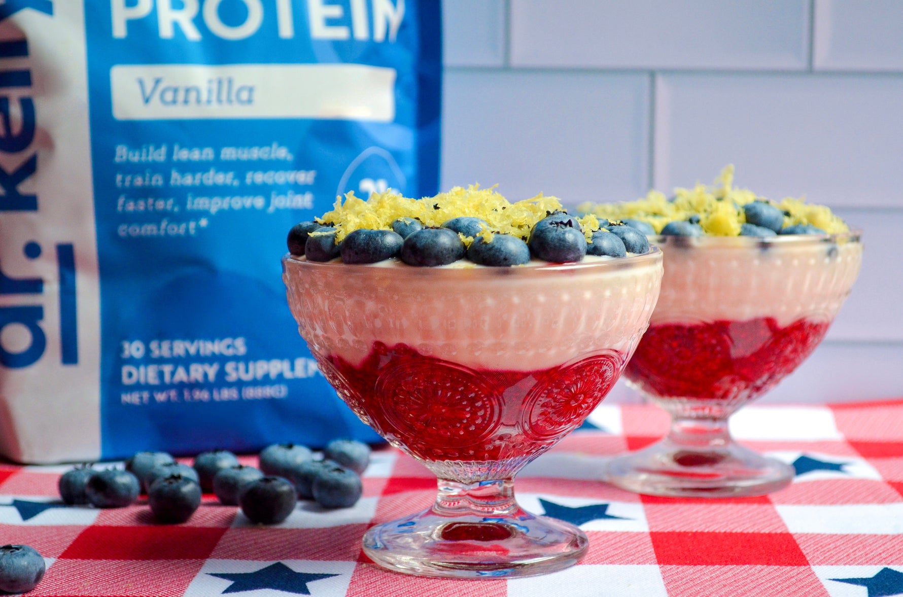Patriotic Protein Parfait