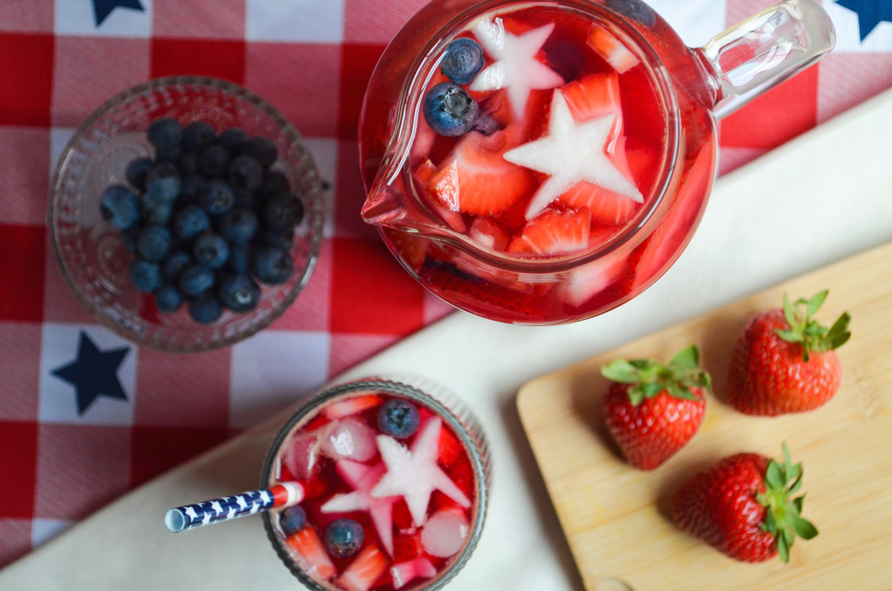 Red, White & Blue Beetroot Detox Water