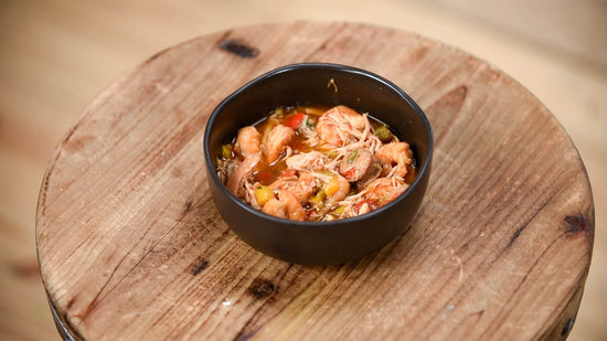 Triple Protein Gumbo