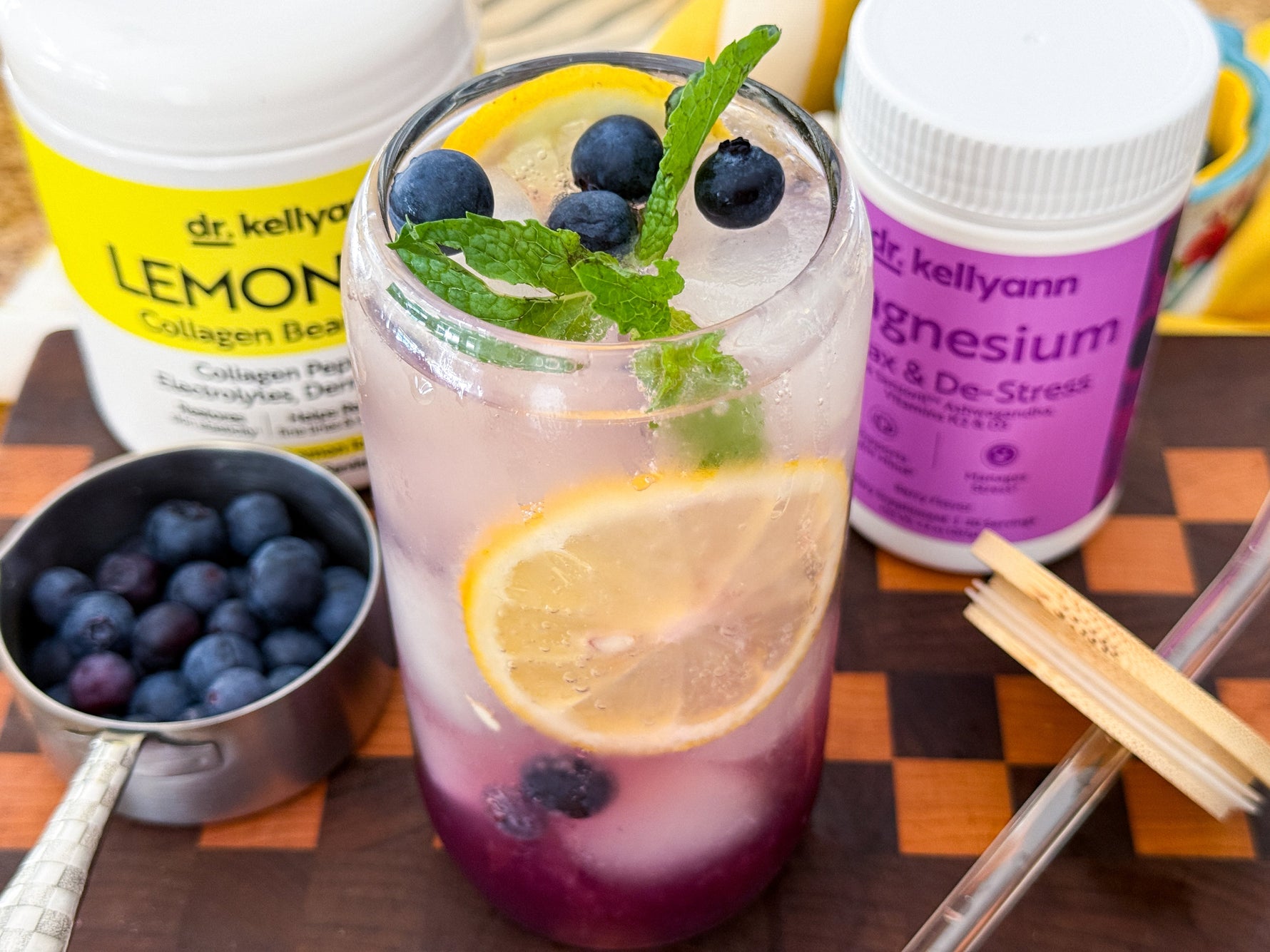 Blueberry Mint Magnesium Lemonade