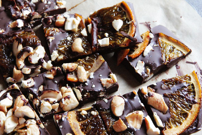 Chocolate Orange Cashew Bark