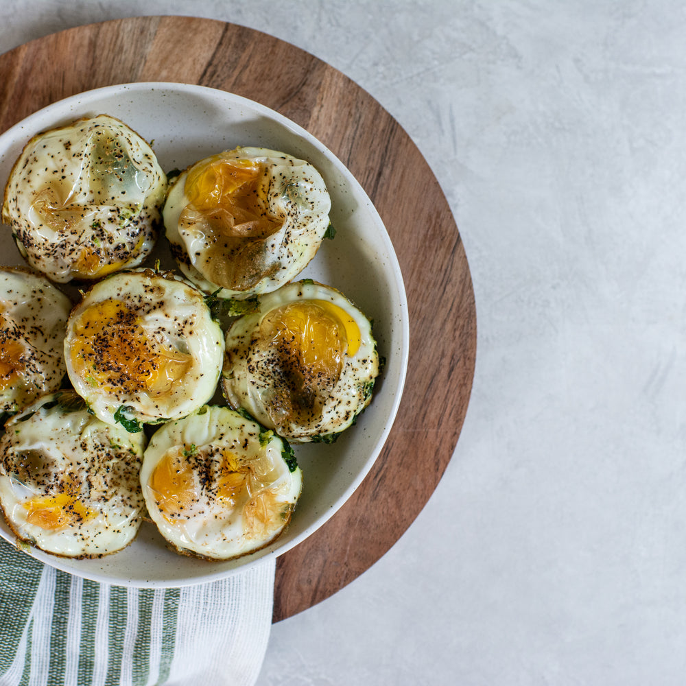 Baked Egg Cup with Spinach Recipe