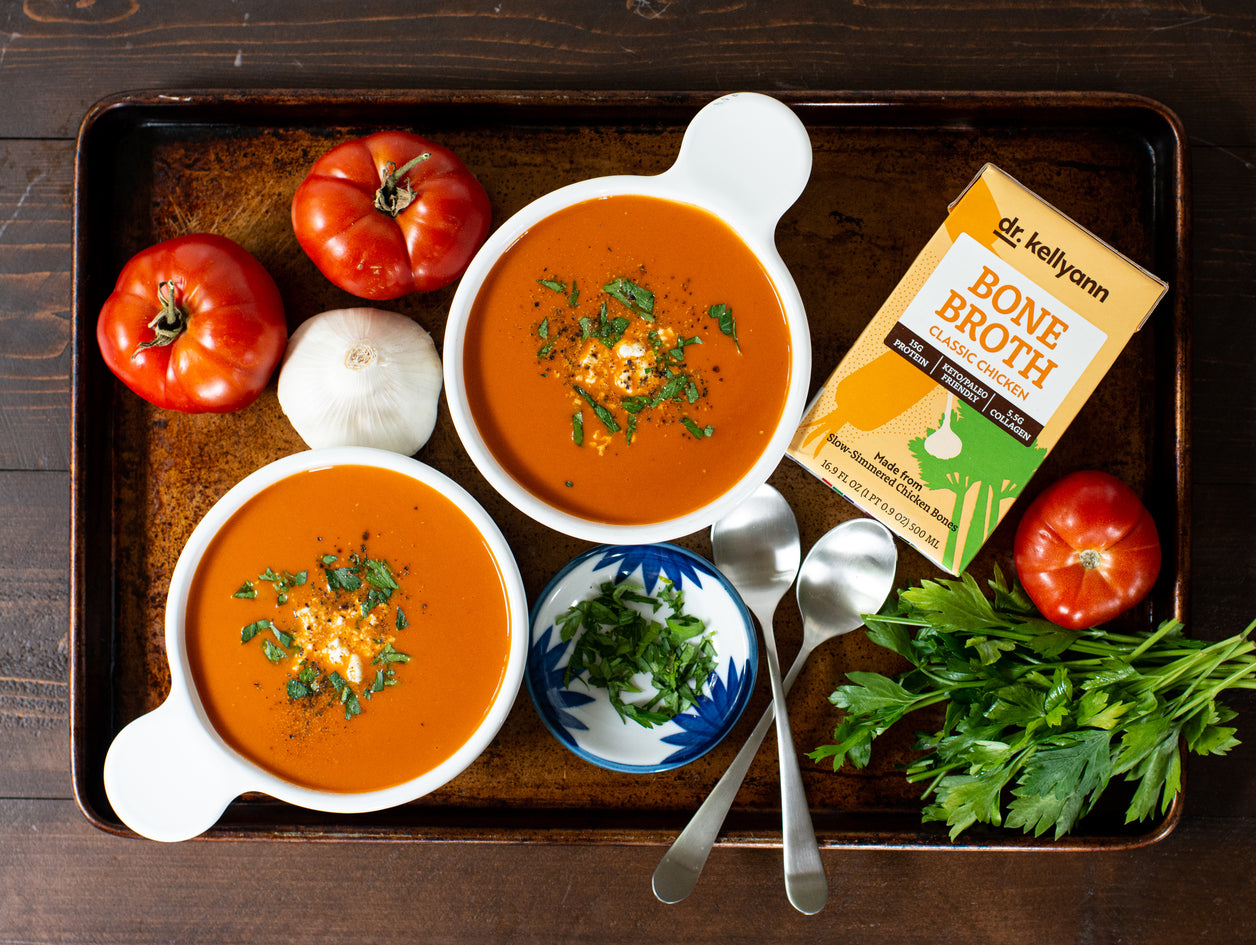 Classic Creamy Tomato Soup | Bone Broth Diet | Dr. Kellyann