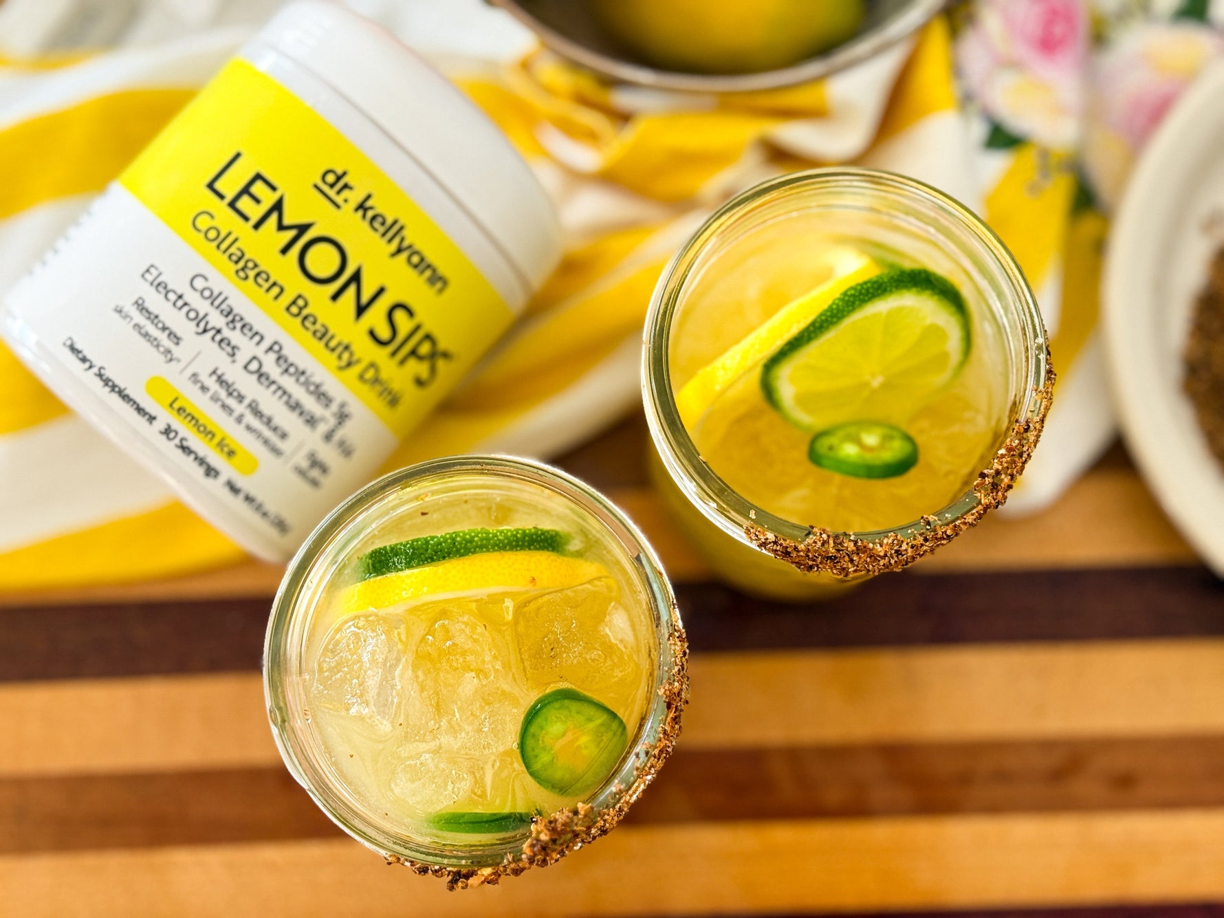 Spicy Jalapeño Lemon Sips Margarita
