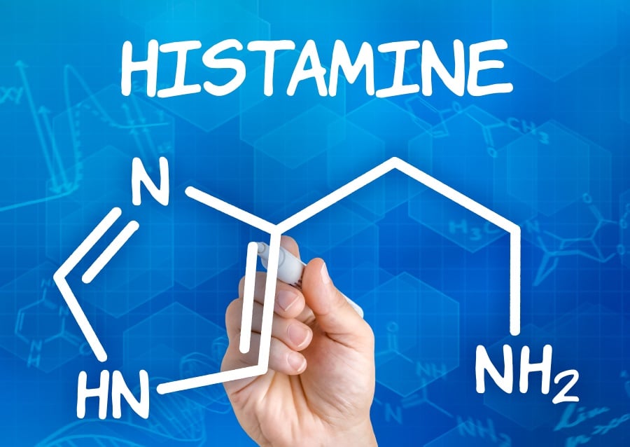 Chemical compound of histamine and how it causes histamine intolerance