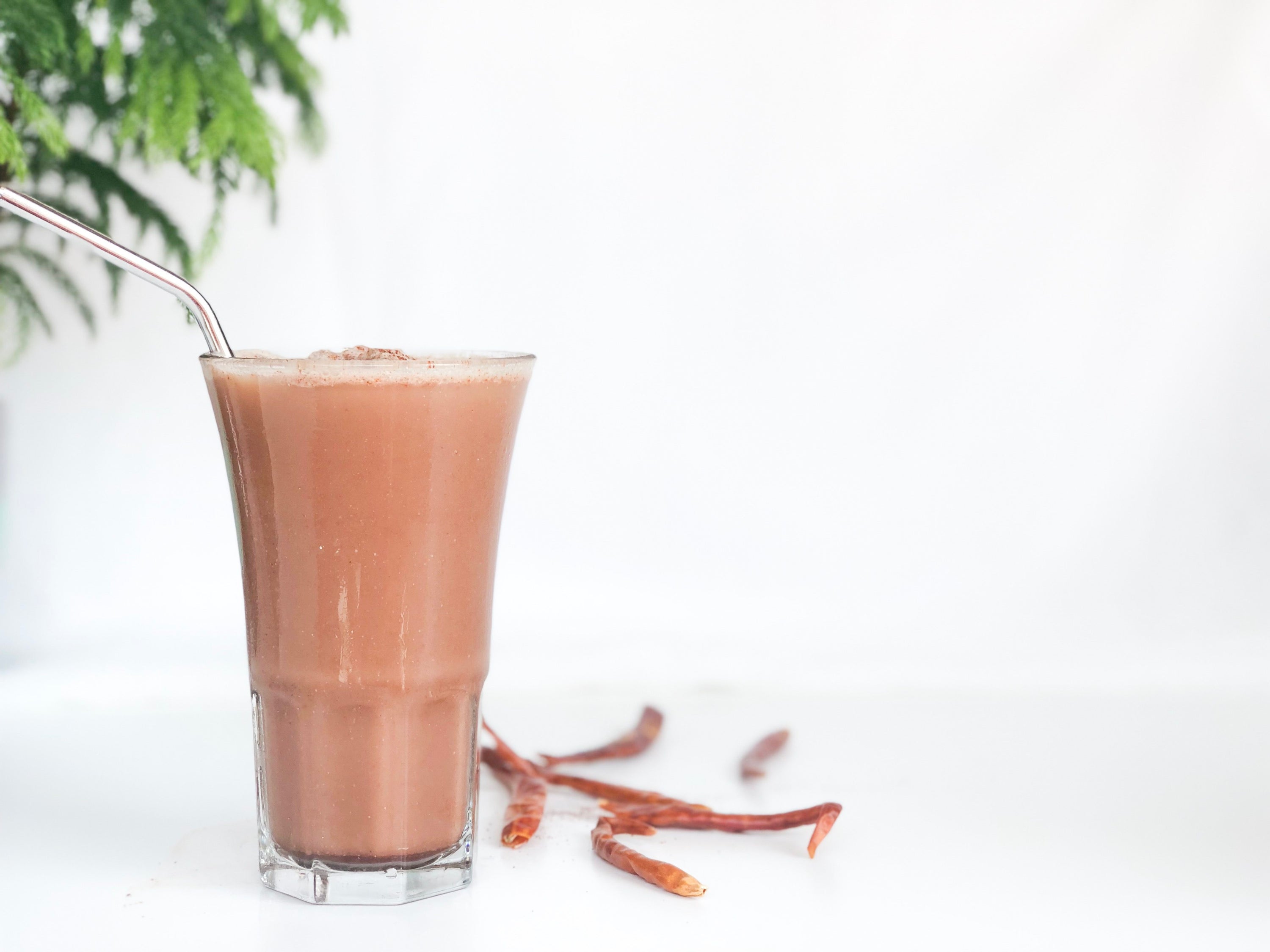 Mexican Chocolate Shake in a glass