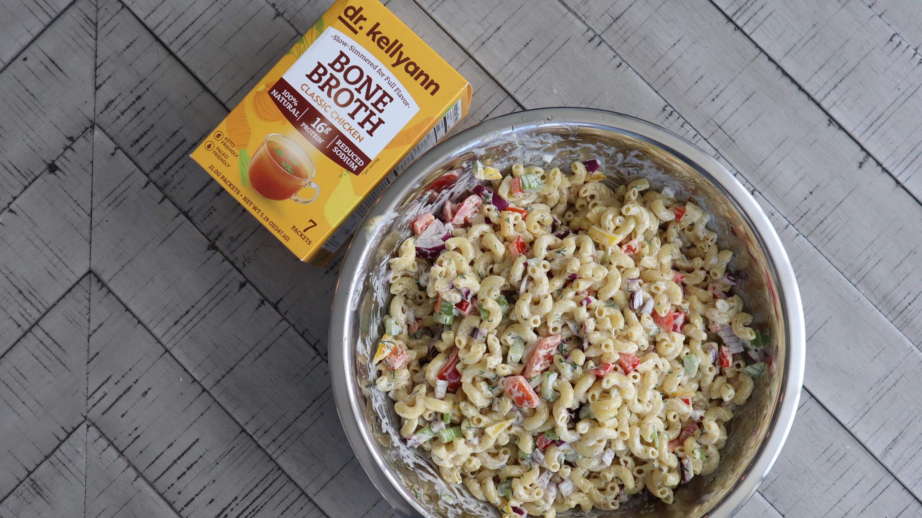 Bone Broth Macaroni Salad