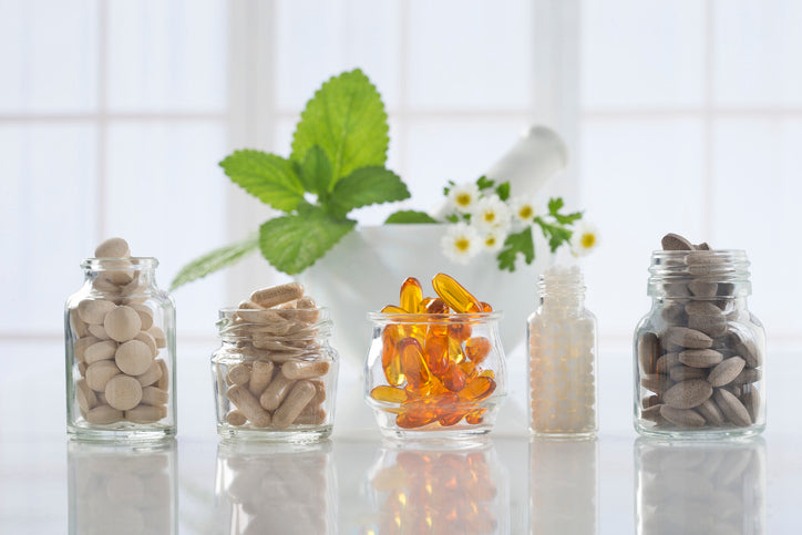 5 jars of stress relief supplements