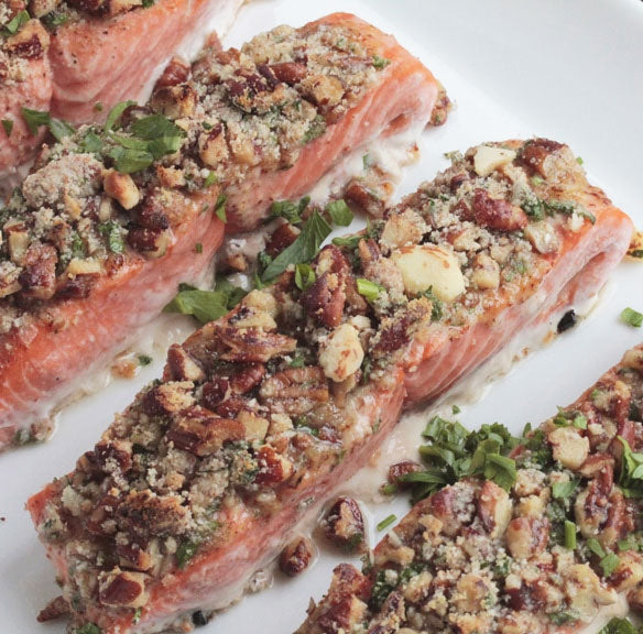 Pecan Crusted Salmon Filets