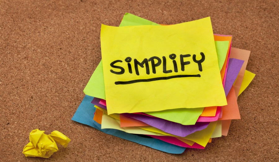 Tres formas de simplificar tu vida.