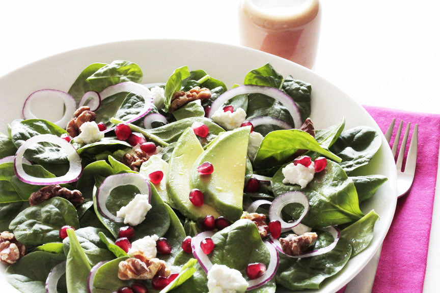 Spinach Salad with Pomegranate