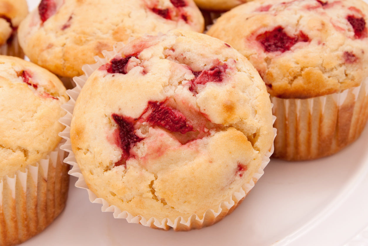 Strawberry Almond Muffins