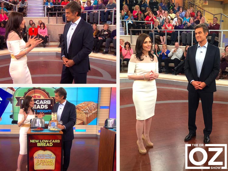 Dr. Kellyann and Dr. Oz discussing low carb bread alternatives