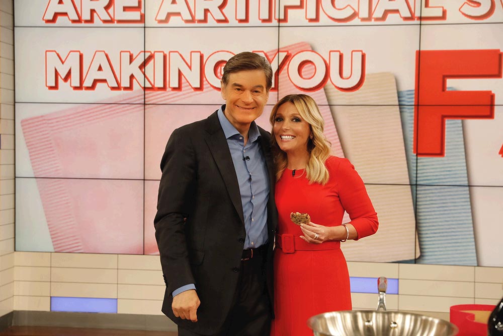 Dr. Kellyann on set with Dr. Oz