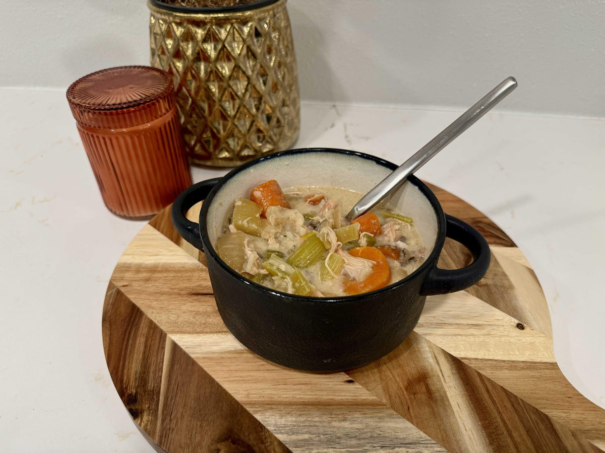 Slow Cooker Creamy Chicken and Wild Rice Soup