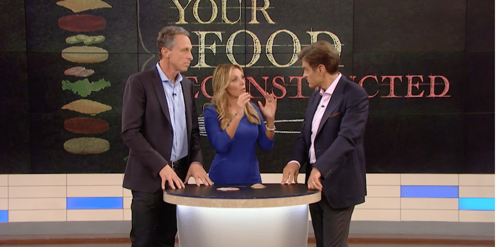 Dr. Kellyann and Dr. Oz discussing deli meats on his show