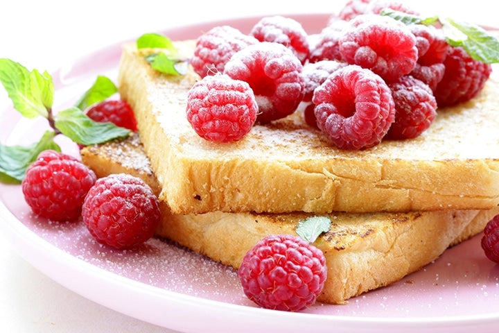 Julian Bakery's French Toast with Raspberries