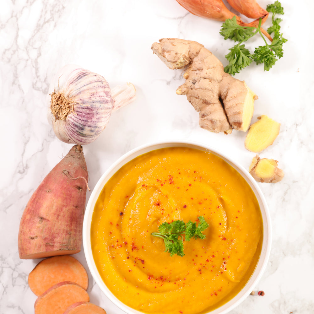 Sweet Potato Soup With Ginger