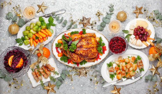 Holiday spread of food