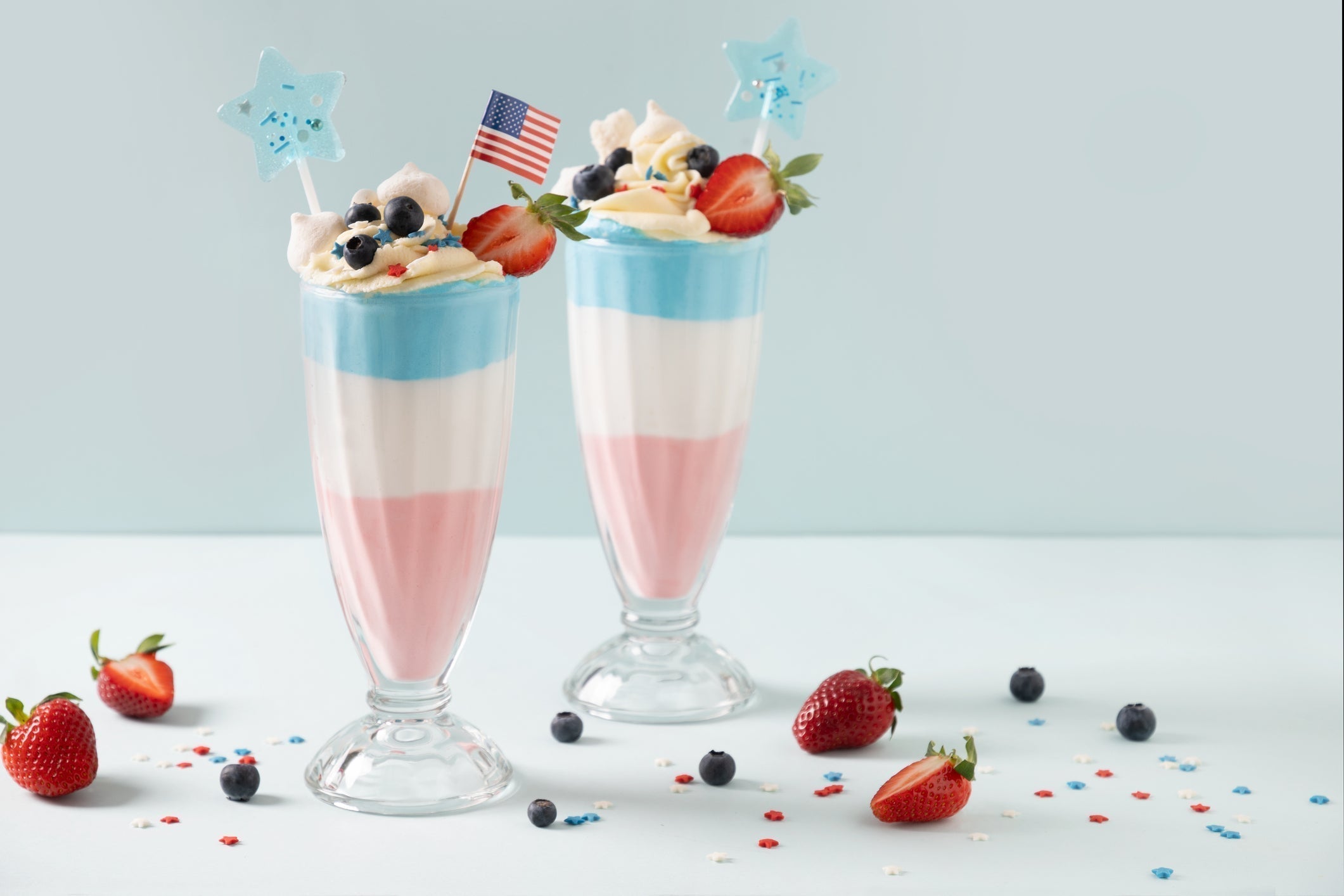 Red, White & Blue Layered Shake