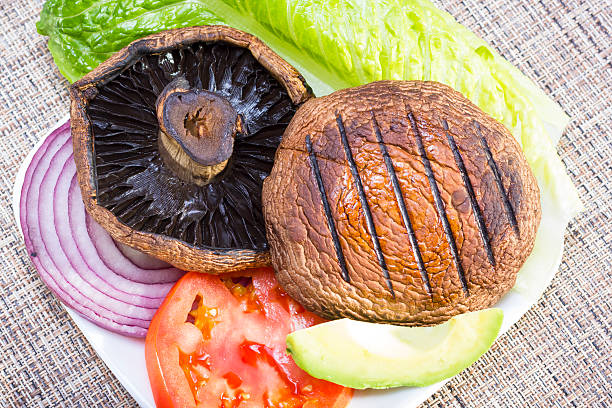 Roasted Portobello Burger "Buns"