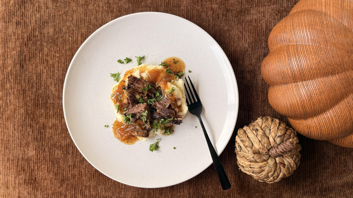 Slow Cooker French Onion Shredded Beef