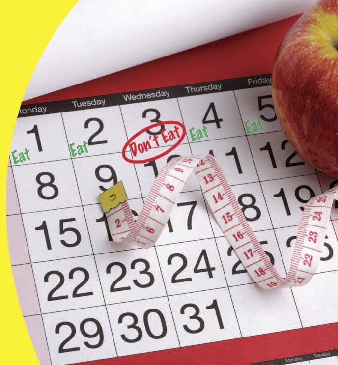 Calendar with measuring tape