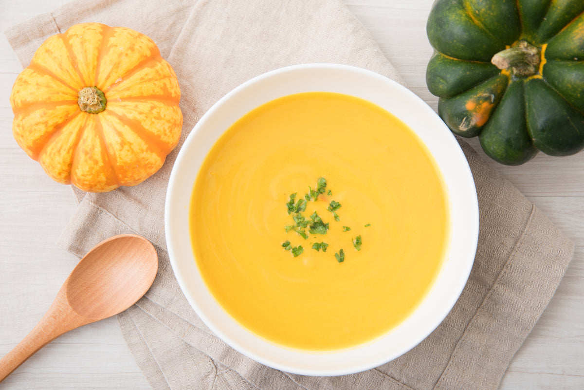 Soup's On! Apple Kabocha Squash Soup Recipe | Dr. Kellyann