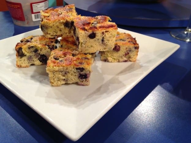 Lime-Blueberry Poppy Seed Coffee Cake