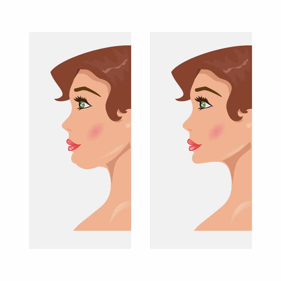 Side profile of a woman
