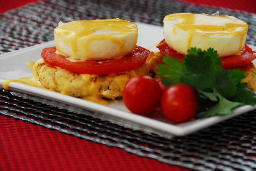 Paleo Crab Cakes Benedict