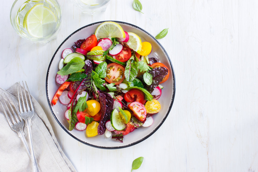 colorful salad for cleanse