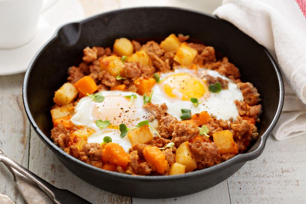 Sausage and Squash Breakfast Hash