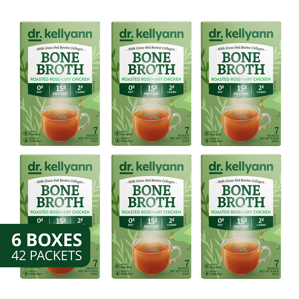 6 Packs of Roasted Rosemary Chicken Bone Broth