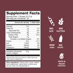 Chocolate Bone Broth Protein Powder Supplement Facts